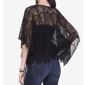 Express Jackets & Coats - Black lace poncho Express Jackets & Coats - Black lace poncho
